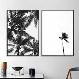 plakaty tropikalne w palmy